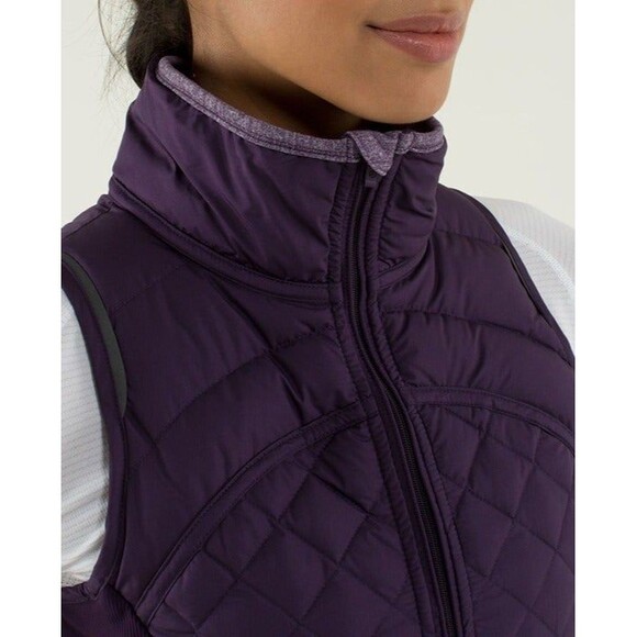 Lululemon Vest fluff off deep purple size small - Picture 4 of 7